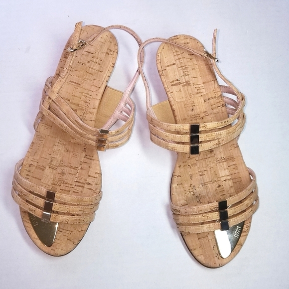 🌸 Stuart Weitzman | Tan‎ Leather Strap Sandals - Picture 1 of 3
